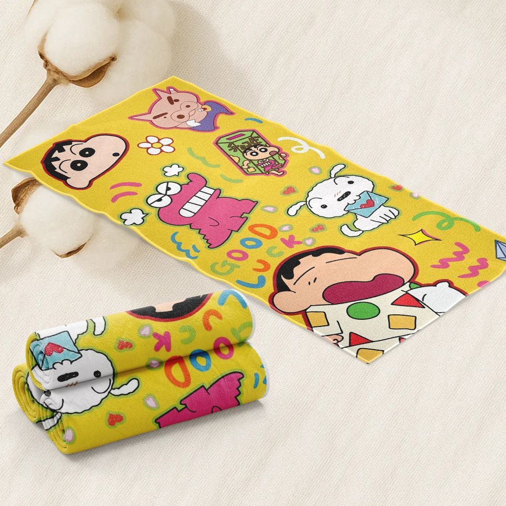 Home Textiles Face Towel - Handuk mandi wajah karakter kartun Crayon