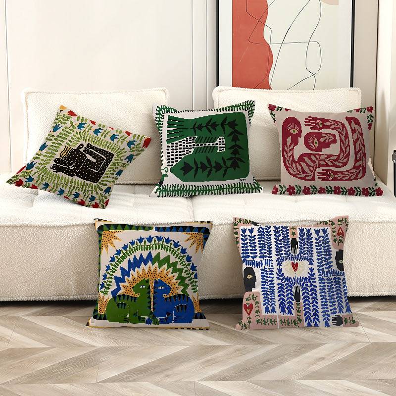 Home Textiles Egypt - Bantal Macan Tutul Mesir Kuno Bantal