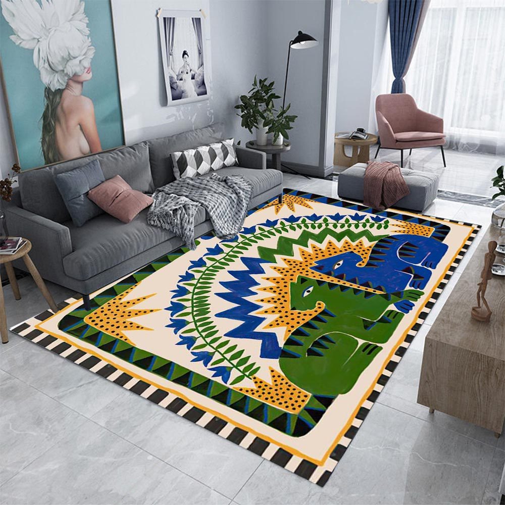 Home Textiles Egypt - Karpet Dekorasi Abstrak Mesir Kuno untuk