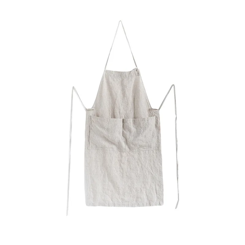 Linum Home Textiles - Apron Linen Murni 100% Warna Polos,