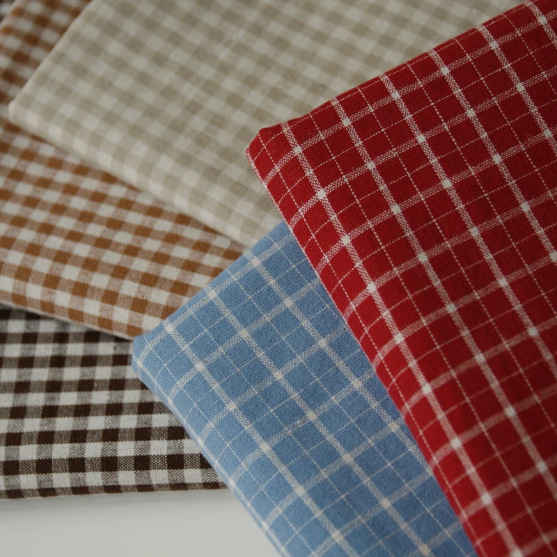 Linum Home Textiles - 140X50Cm Retro Vintage Merah Biru Linen
