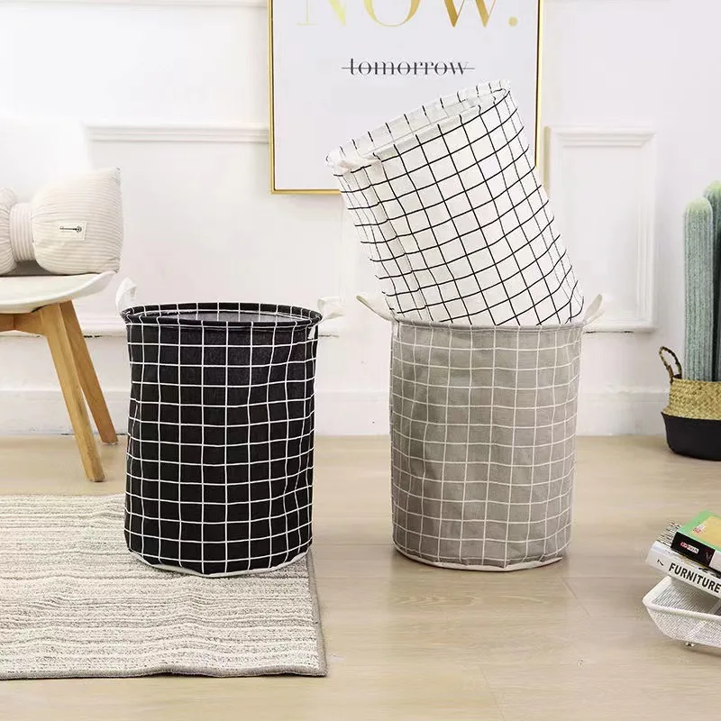 Linum Home Textiles - Keranjang Cucian Lipat Kapasitas Besar, Keranjang