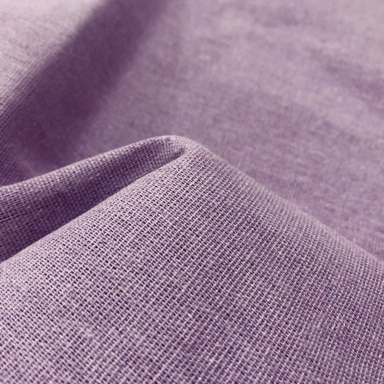 Linum Home Textiles - Kain katun Linen warna Solid 50x150cm