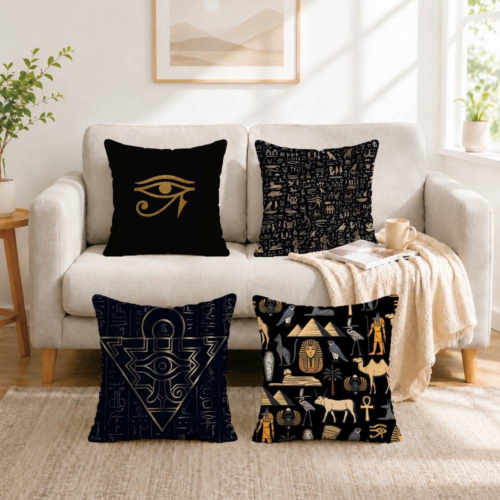 Home Textiles Egypt - Sarung Bantal Cetak Dua Sisi Motif