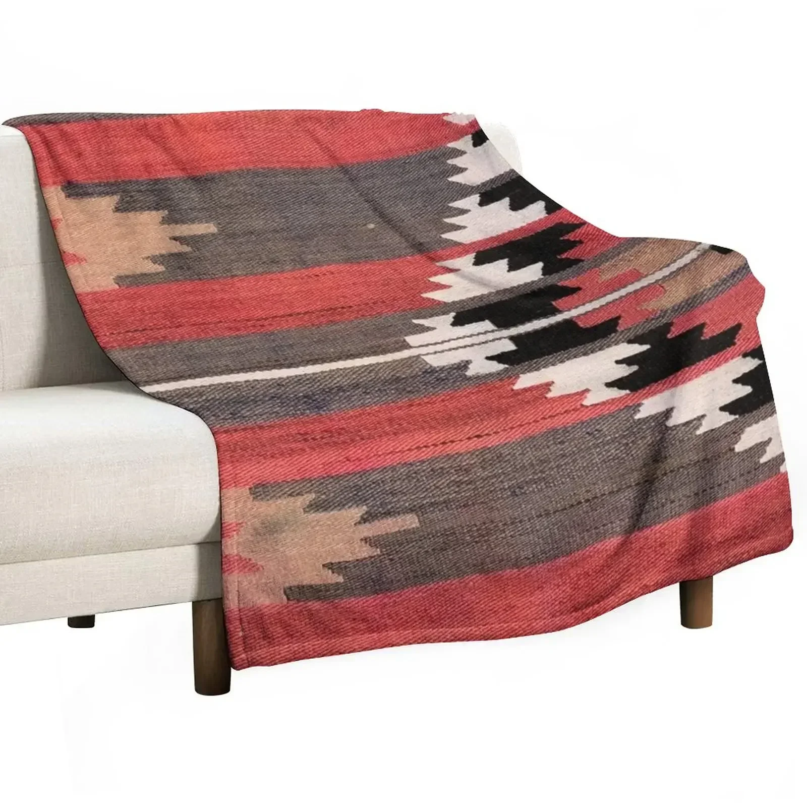 Luxury Home Textiles Usa - Selimut Kilim Turki Vintage Geometris, Tenun
