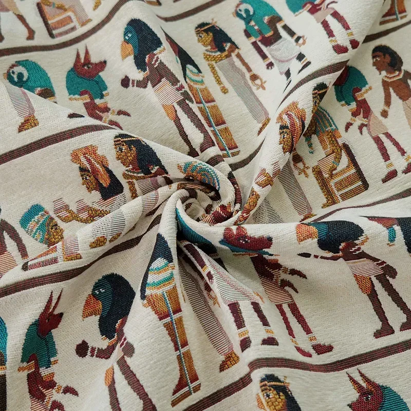 Home Textiles Egypt - Kain Jacquard Tenun Etnik Gaya Mesir