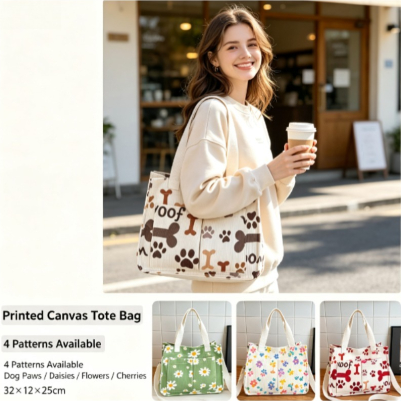 Home Textiles Store - Tas Ramah Lingkungan Bahan Corduroy, Tas