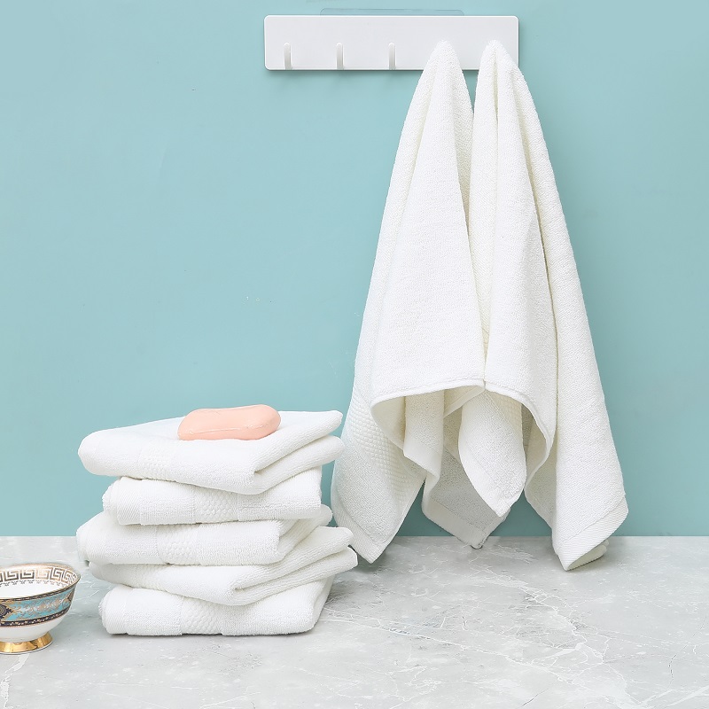 Home Textiles Face Towel - 2/4/6 Buah Handuk Wajah Putih Katun