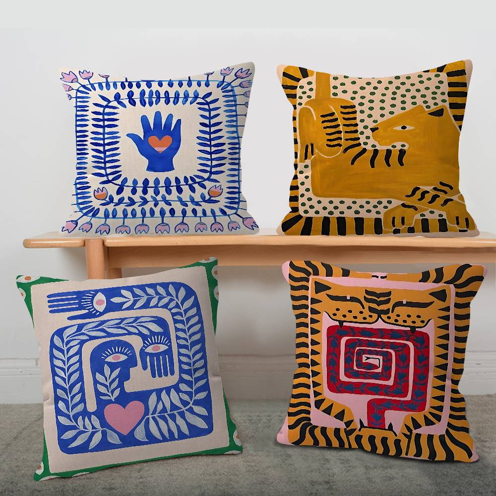 Home Textiles Egypt - Sarung Bantal Motif Harimau Macan Mesir