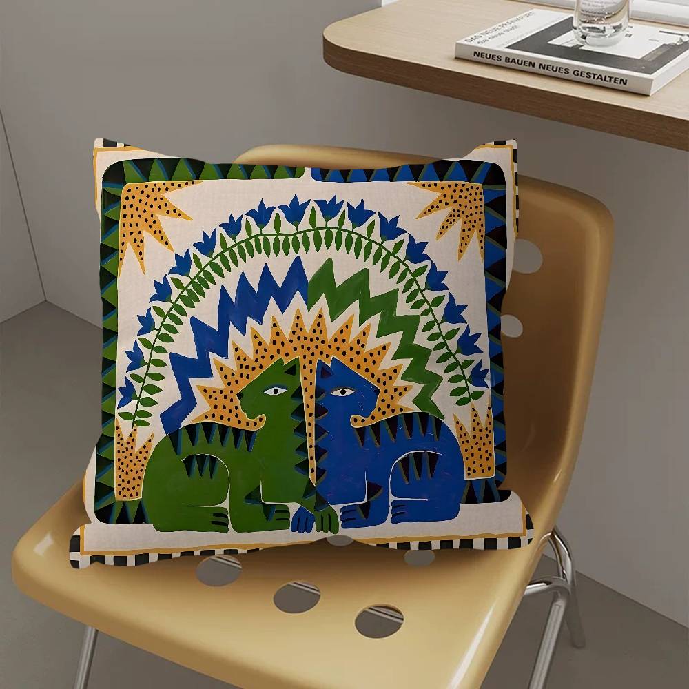 Bantal Macan Tutul Mesir Kuno  - Home Textiles Egypt ulasan dan harga