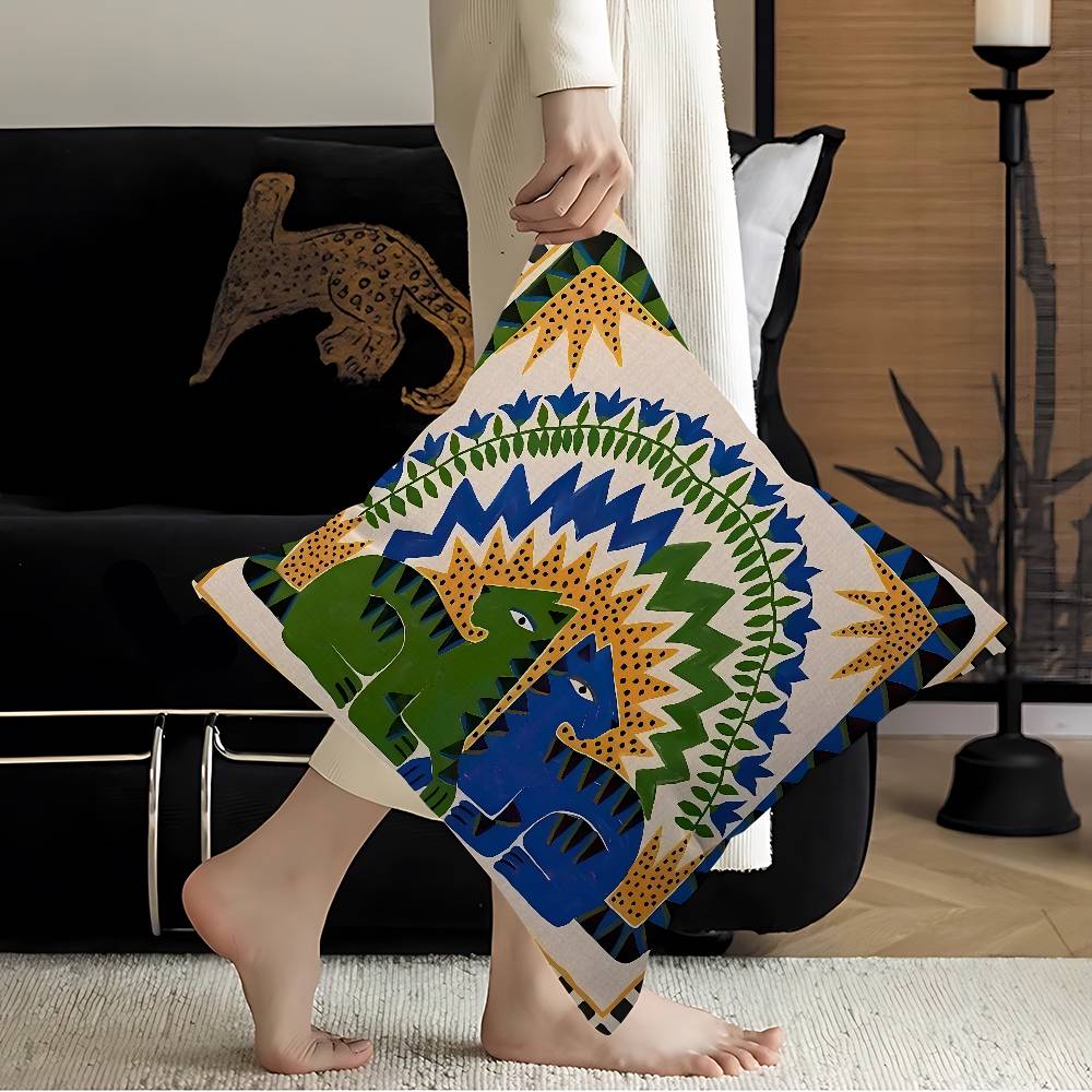 Bantal Macan Tutul Mesir Kuno  - Home Textiles Egypt ulasan dan harga