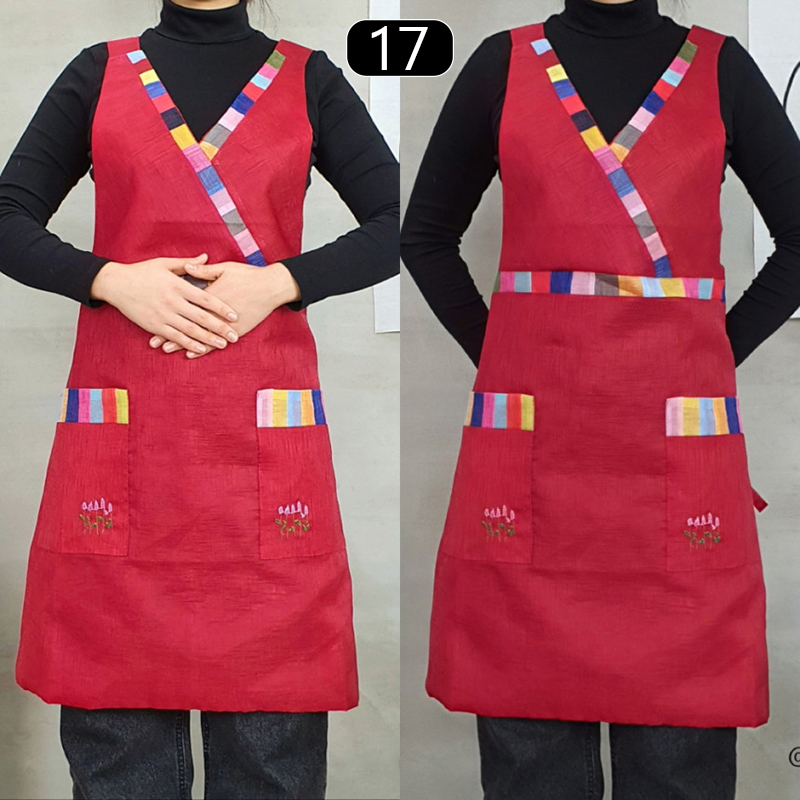 Celemek V-neck gaya Korea, cel - Linum Home Textiles ulasan dan harga
