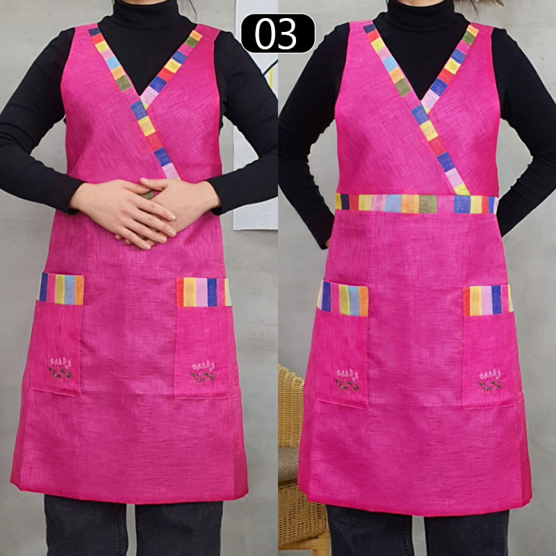 Celemek V-neck gaya Korea, cel - Linum Home Textiles ulasan dan harga