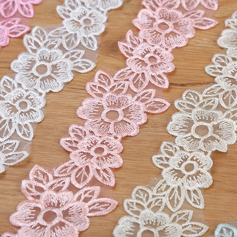 5CM Lebar Bordir Organza Bunga - Home Textiles Store ulasan dan harga