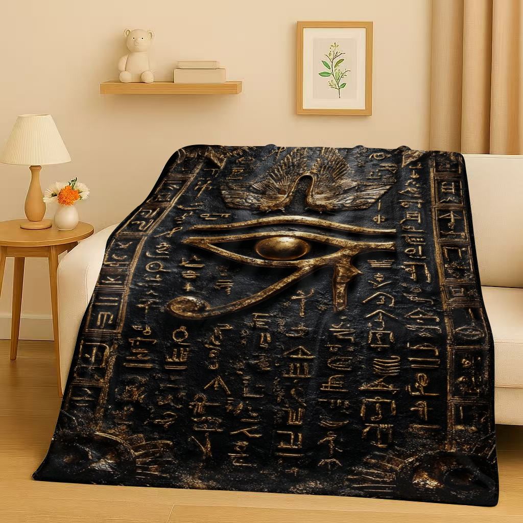 Selimut Flanel Mata Horus Berg - Home Textiles Egypt ulasan dan harga
