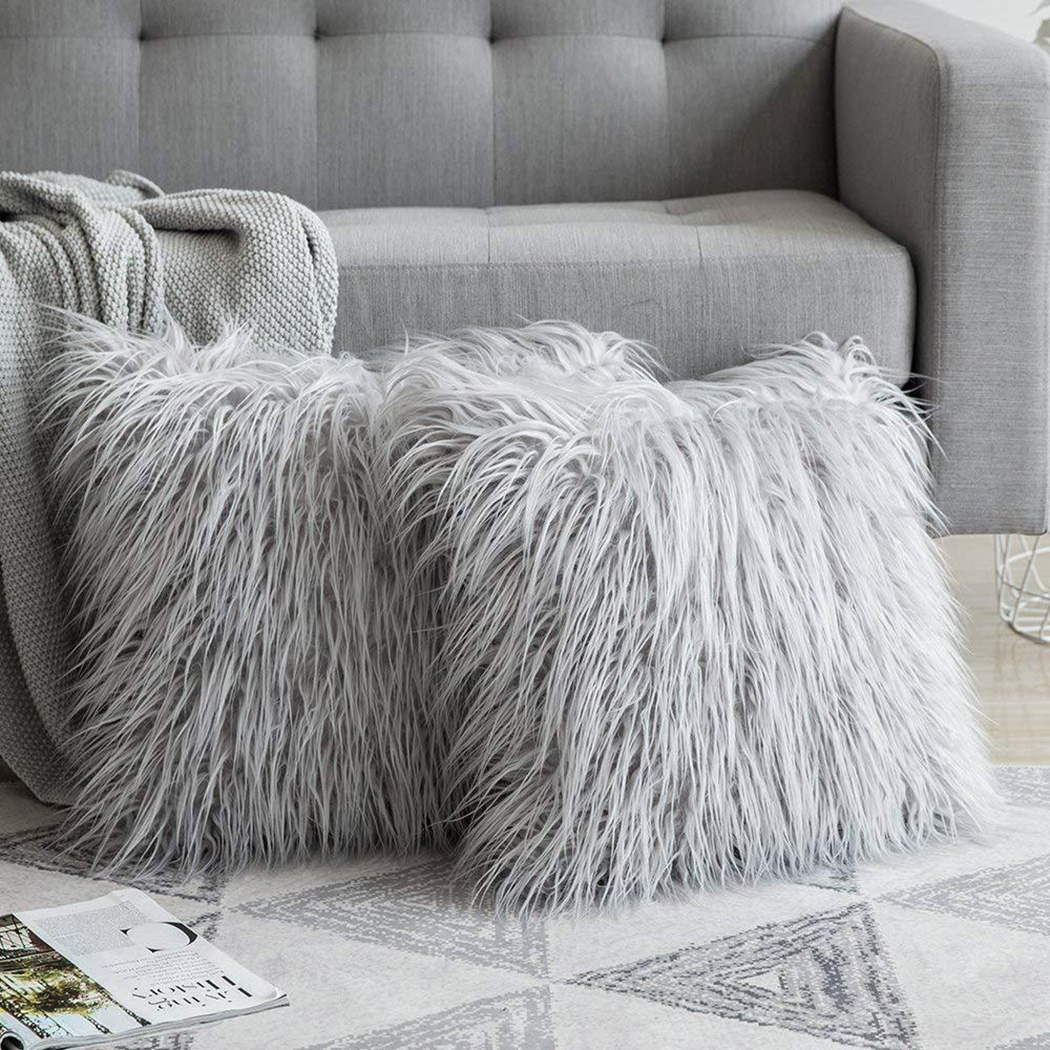 Sarung Bantal Sofa Berbulu Pan - Luxury Home Textiles Usa ulasan dan harga