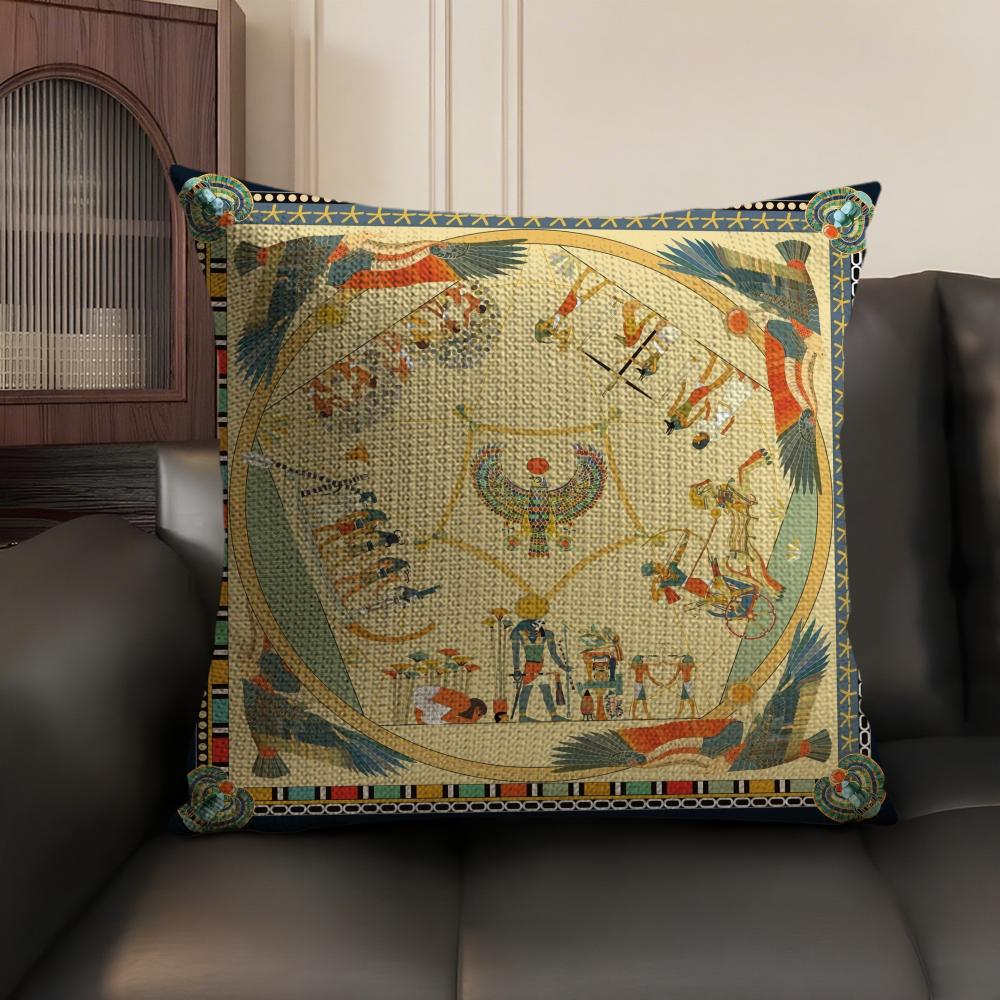 Sarung Bantal Pola Firaun Mesi - Home Textiles Egypt ulasan dan harga