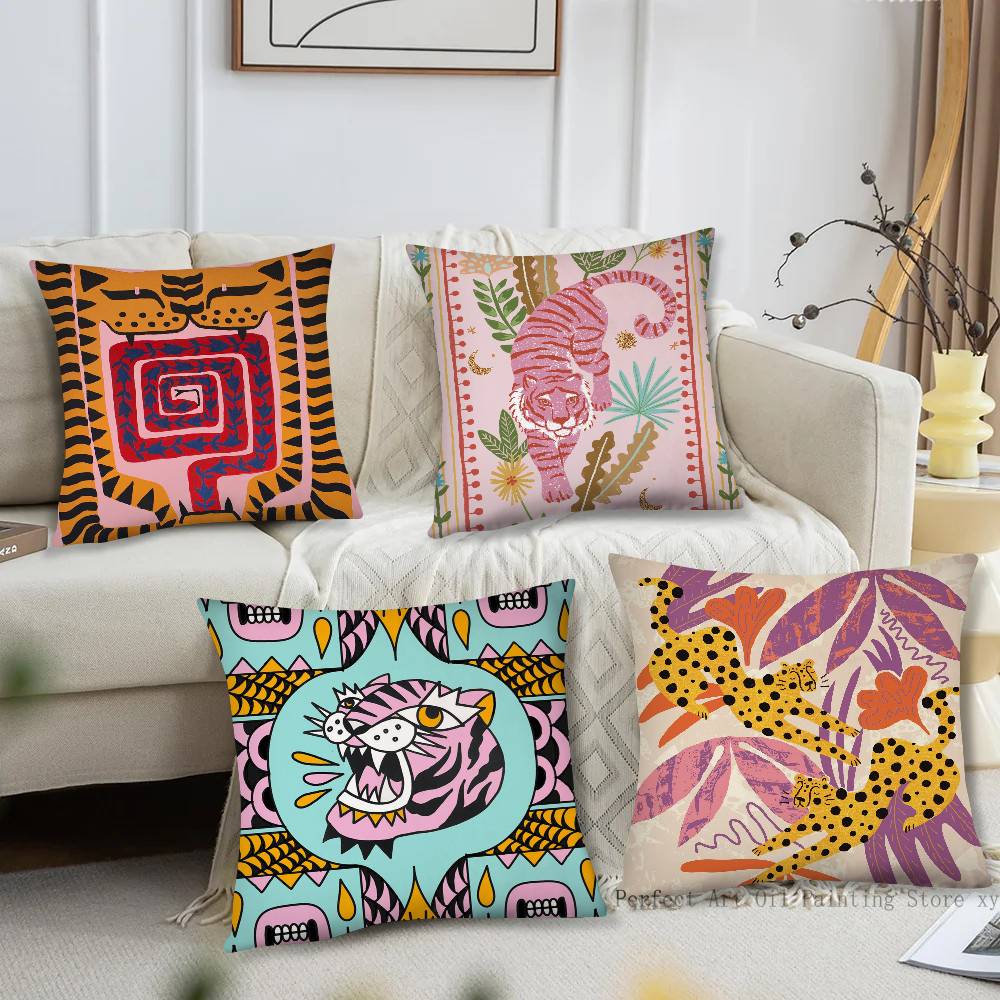 Sarung Bantal Harimau Macan Tu - Home Textiles Egypt ulasan dan harga