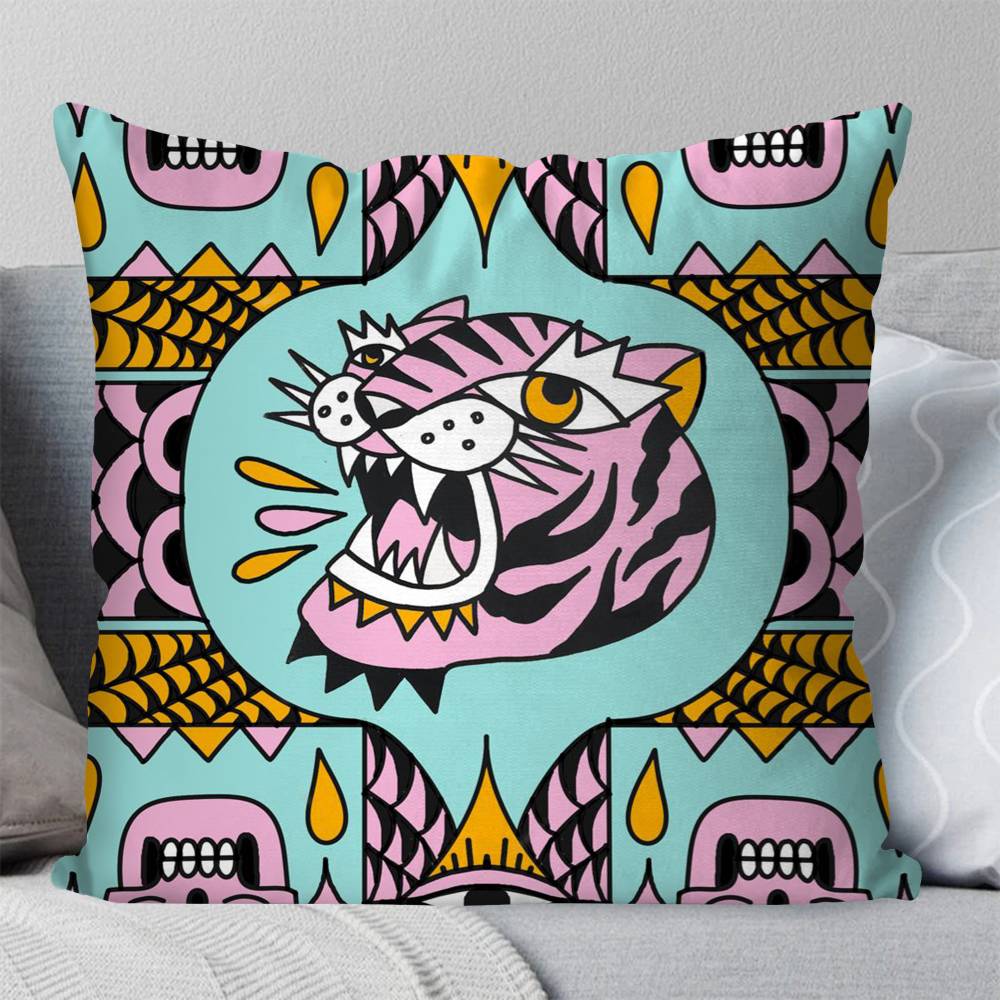 Sarung Bantal Harimau Macan Tu - Home Textiles Egypt ulasan dan harga
