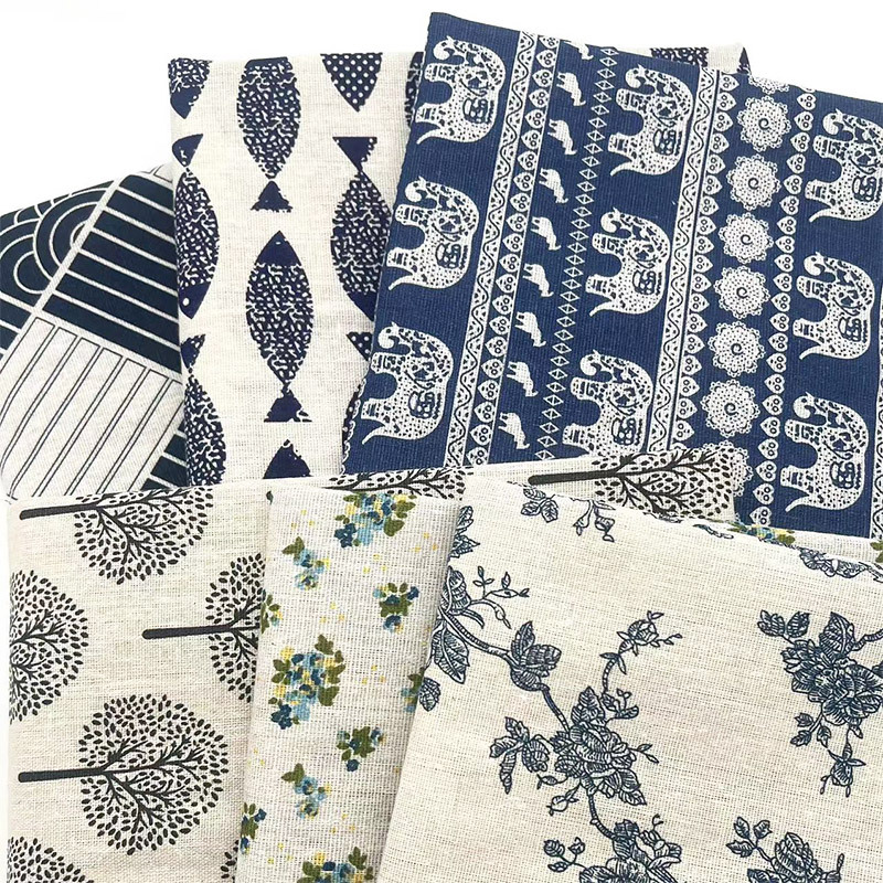 Kain Campuran Katun Linen Moti - Home Textiles Store ulasan dan harga