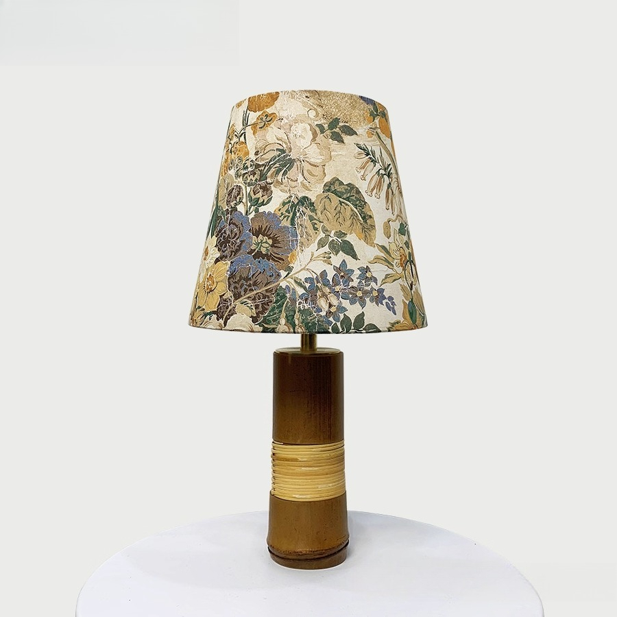 Lampu Meja Rotan Alami & Kain  - Home Textiles Importers In Usa ulasan dan harga