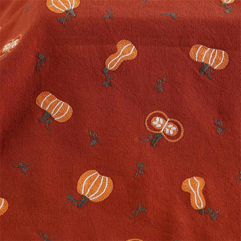 Kain katun Linen bordir labu t - Linum Home Textiles ulasan dan harga