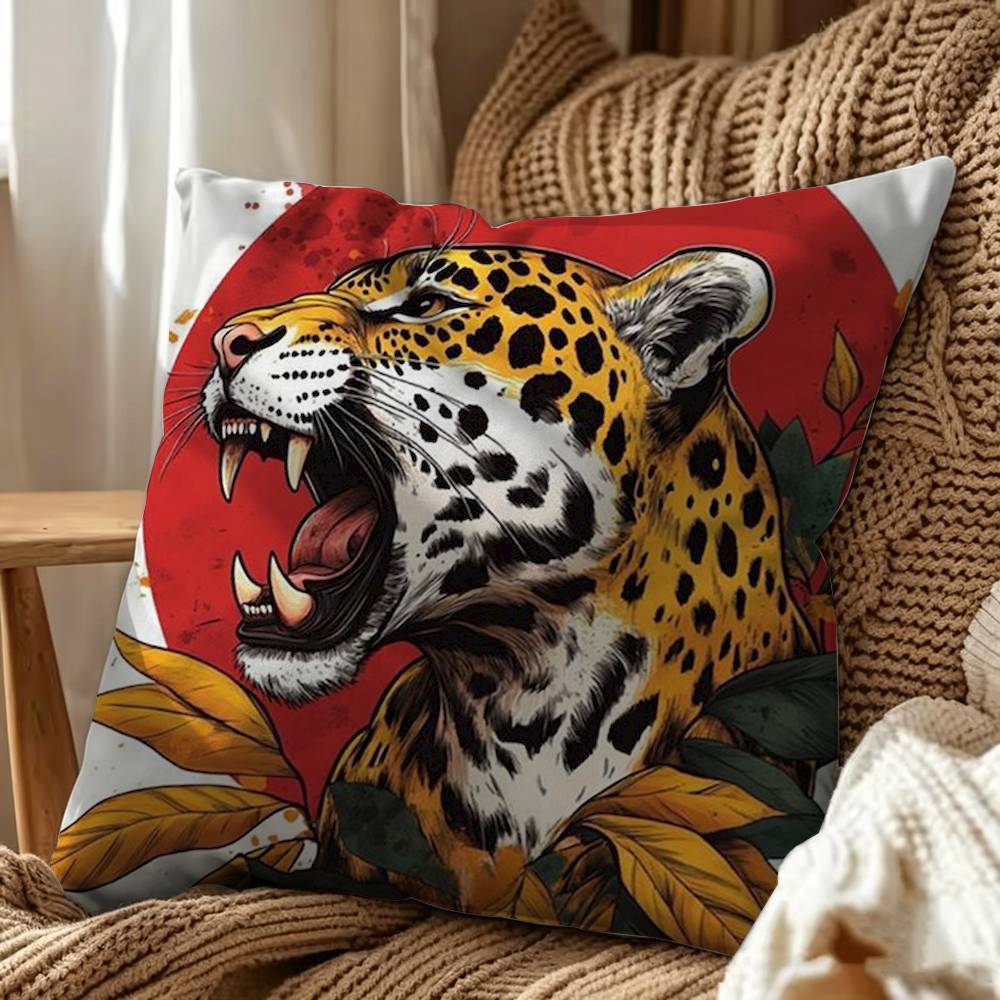Sarung Bantal Motif Harimau da - Home Textiles Egypt ulasan dan harga