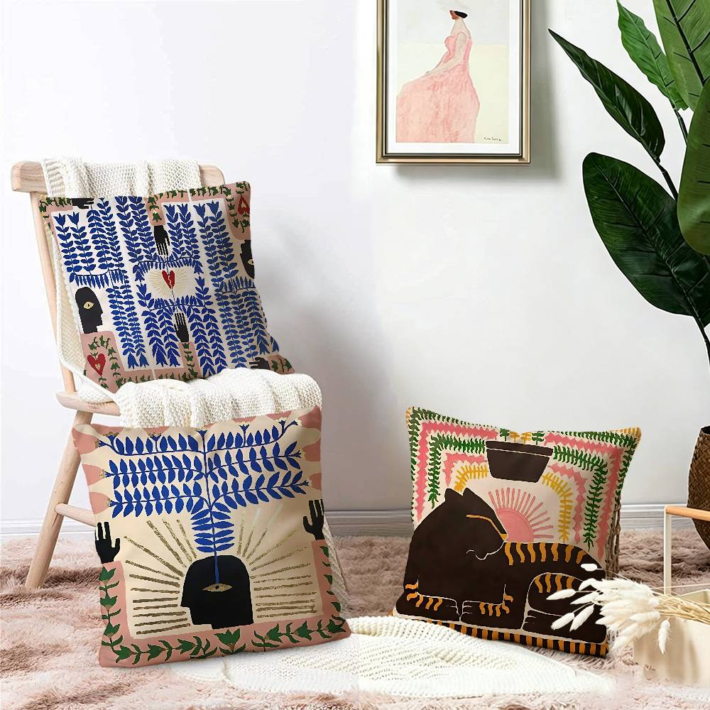 Sarung bantal sofa motif harim - Home Textiles Egypt ulasan dan harga