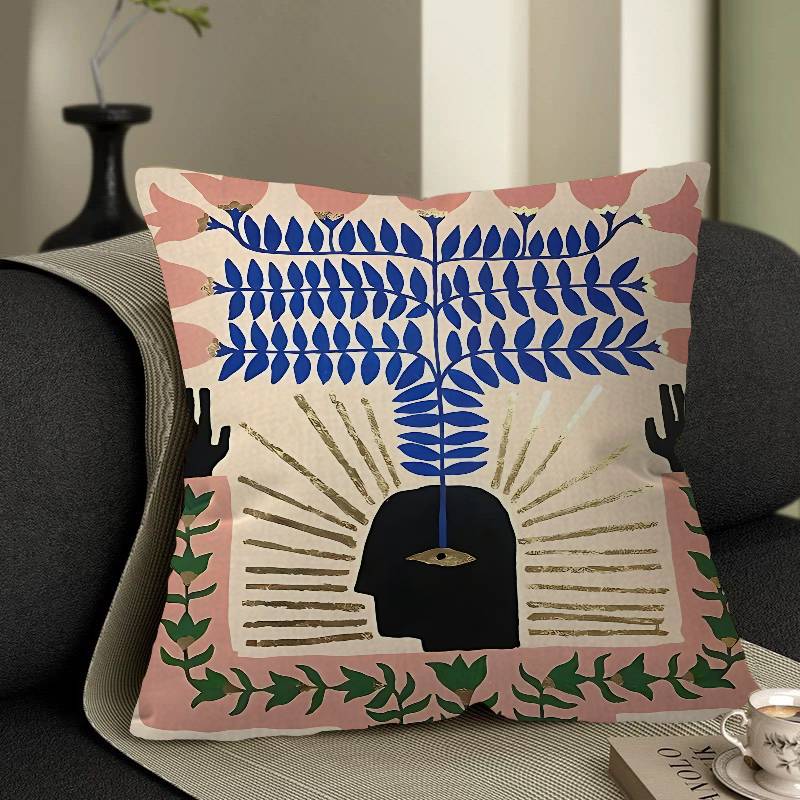 Sarung bantal sofa motif harim - Home Textiles Egypt ulasan dan harga