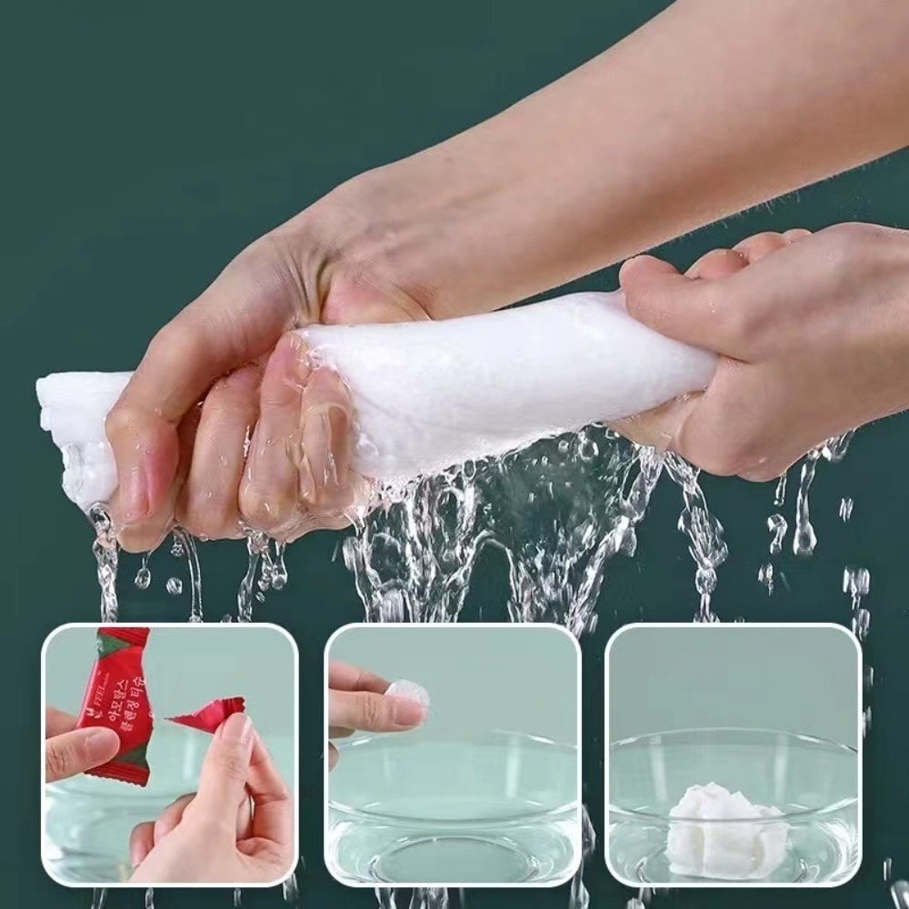 Handuk Wajah Kapas Terkompresi - Home Textiles Face Towel ulasan dan harga
