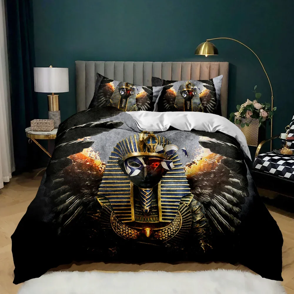 Pharaoh 3D Suku Mesir Kuno Set - Home Textiles Egypt ulasan dan harga