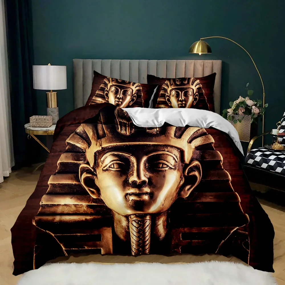 Pharaoh 3D Suku Mesir Kuno Set - Home Textiles Egypt ulasan dan harga
