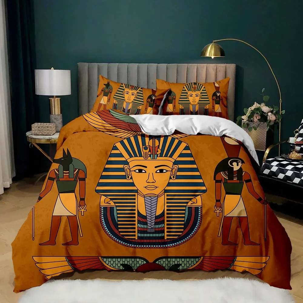 Pharaoh 3D Suku Mesir Kuno Set - Home Textiles Egypt ulasan dan harga