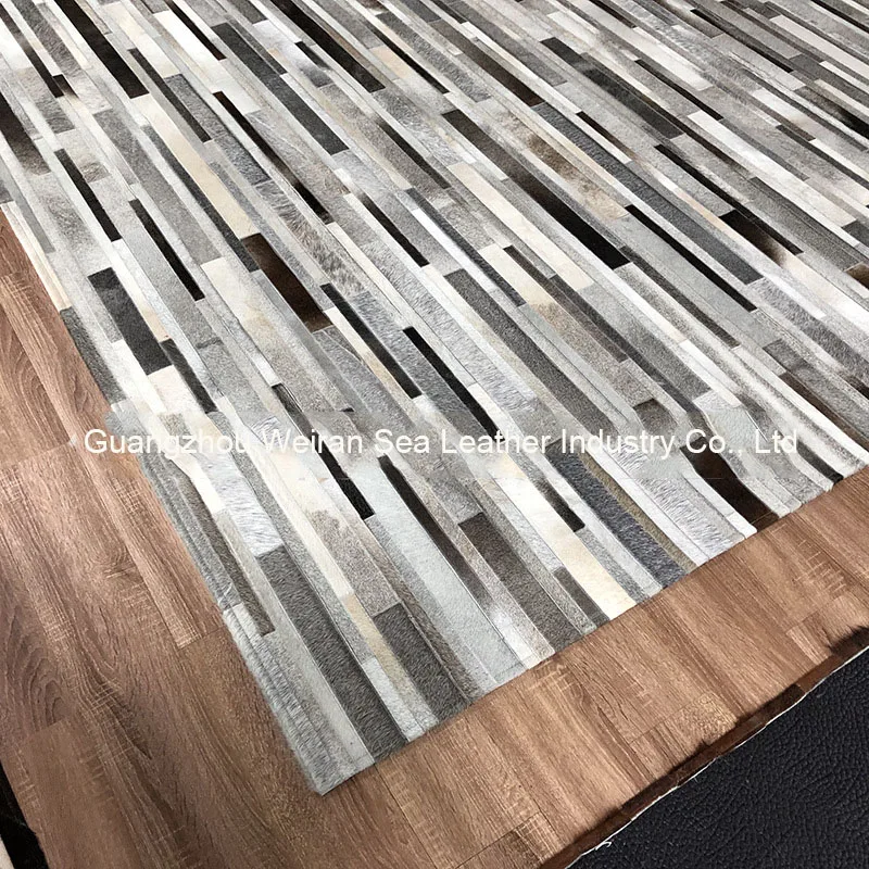 Karpet Abu-abu Patchwork Kulit - Home Textiles Importers In Usa ulasan dan harga