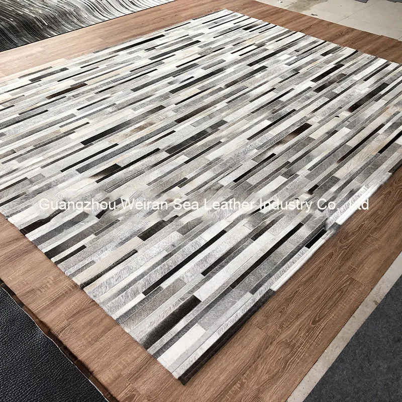 Karpet Abu-abu Patchwork Kulit - Home Textiles Importers In Usa ulasan dan harga