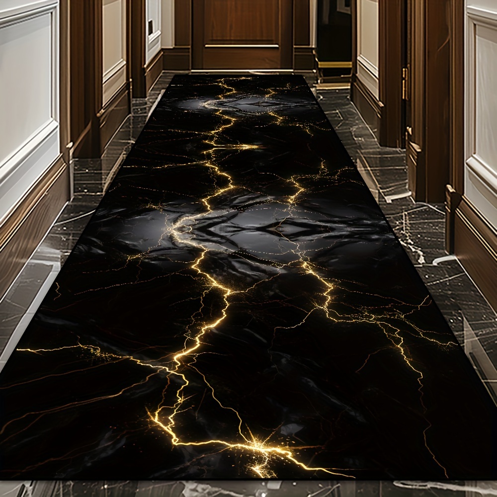 Karpet Strip Marmer Emas Hitam - Luxury Home Textiles Usa ulasan dan harga