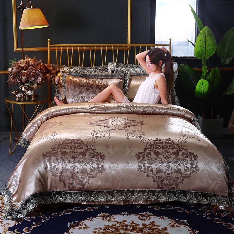 Set Sprei Mewah Klasik Eropa 4 - Home Textiles Store ulasan dan harga