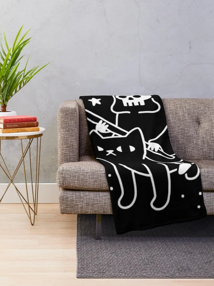 Death Rides A Black Cat Throw  - Luxury Home Textiles Usa ulasan dan harga