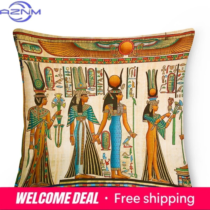 Sarung Bantal Mesir Kuno Sarun - Home Textiles Egypt ulasan dan harga