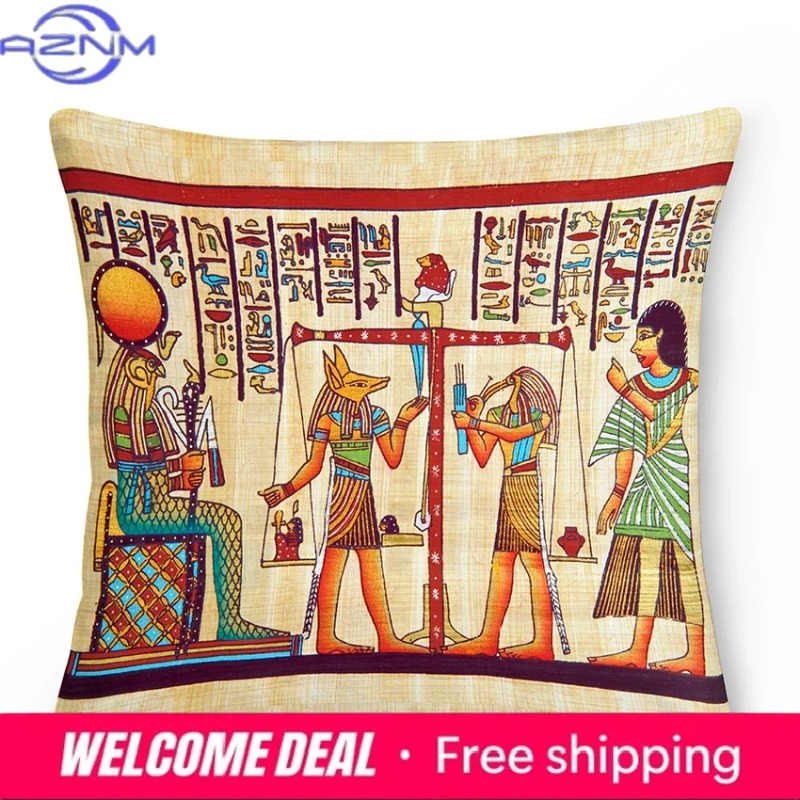 Sarung Bantal Mesir Kuno Sarun - Home Textiles Egypt ulasan dan harga