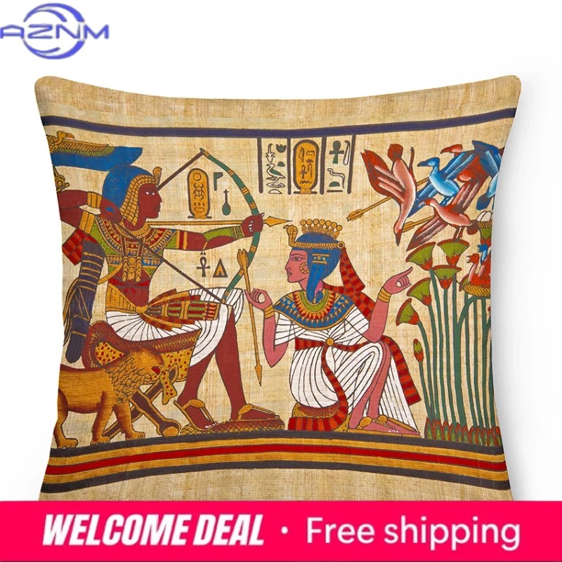 Sarung Bantal Mesir Kuno Sarun - Home Textiles Egypt ulasan dan harga